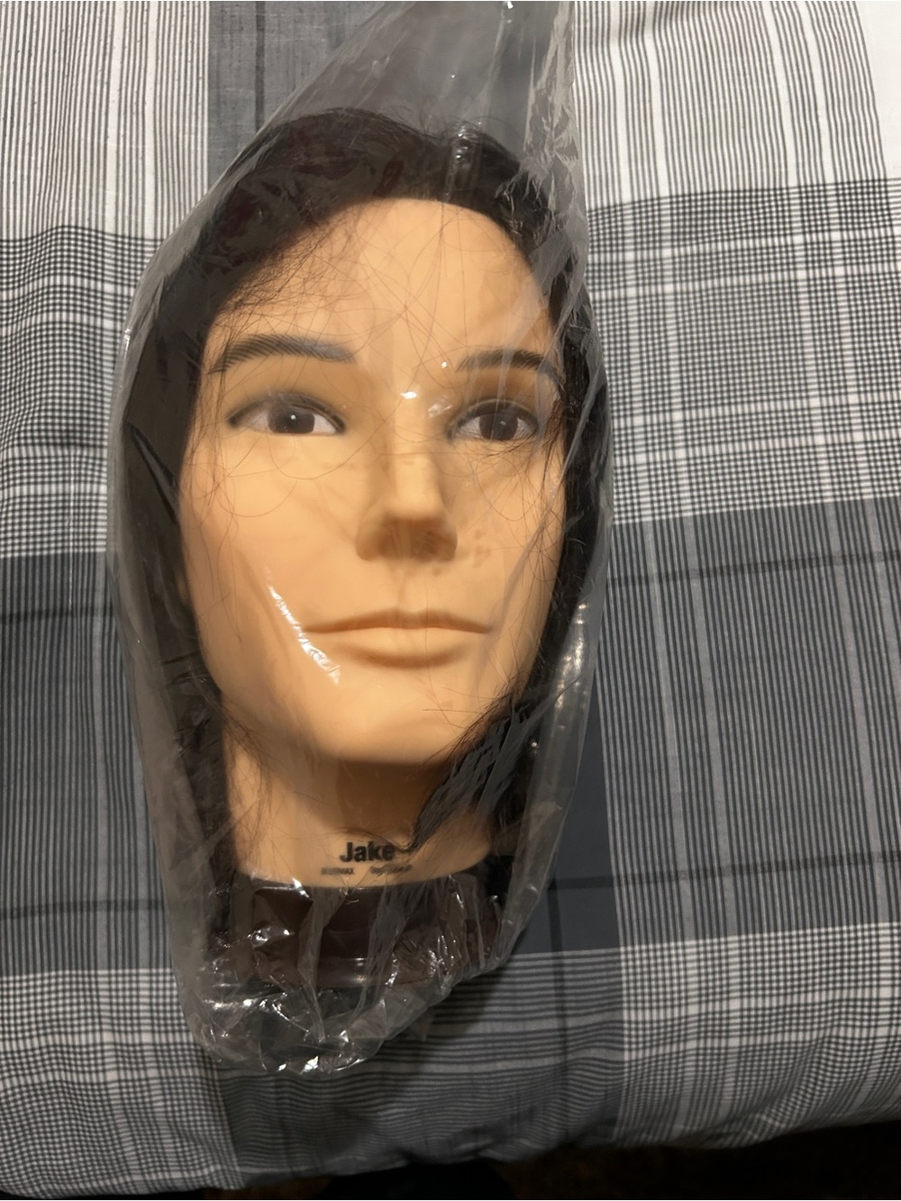 Jake Mannequin Styling Head with Dark Brown Hair
